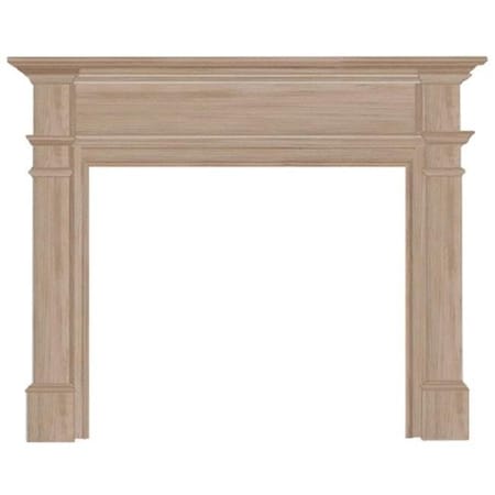 Pearl Mantels Corp Pearl Mantels 120-48 Windsor Fireplace Mantel Surround Unfinished 120-48